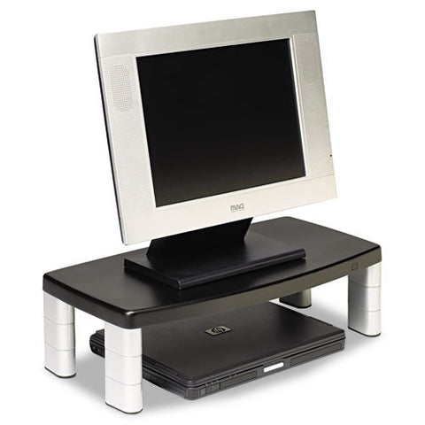 3M Extra-Wide Adjustable Monitor Stand, Black 3M 20.0-inches x 12.0-inches x 5.875-inches