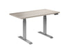 Workrite Ascent4 EX electric sit-stand base with a Grey Elm worksurface