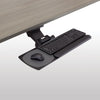Workrite Compact keyboard platform with keyboard and mouse in use