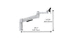 SpaceArm Single Monitor Arm SA01QC dimensions