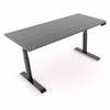 Workrite Sierra HX two-leg electric sit-stand desk with a laminate worksurface, black base