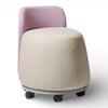 Office Master Plot Twist PLT-B pouf with backrest, side view