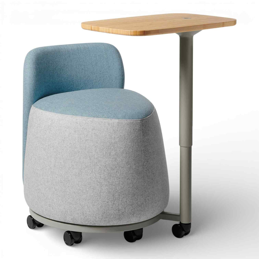 PLT-BT Plot Twist Pouf with Backrest and Tablet