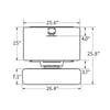 Solace Electric top view dimensions