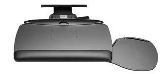 Workrite Advantage Single Mouse Under Board 2144 Combo with 17" or 22" Pinnacle 2-Value Arm