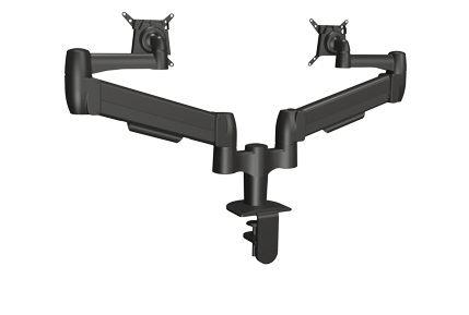 SpaceArm SA02QC-CL-BLK Dual Monitor Arm with Clamp Mount